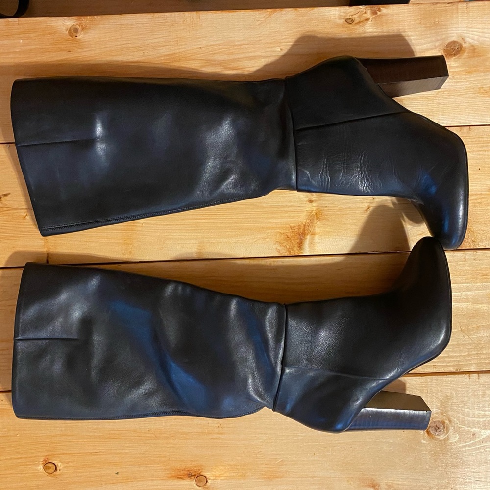 Saks Fifth Avenue Block Heel Knee-High Boots